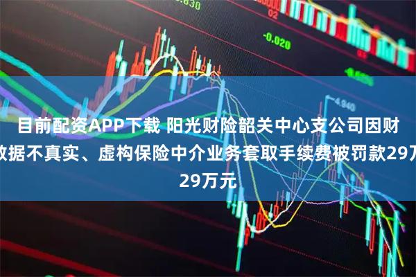 目前配资APP下载 阳光财险韶关中心支公司因财务数据不真实、虚构保险中介业务套取手续费被罚款29万元